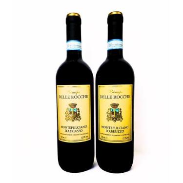 Imagem de 2 Vinhos Tintos Secos Itálianos Montepulciano Principe Delle Rocche 75