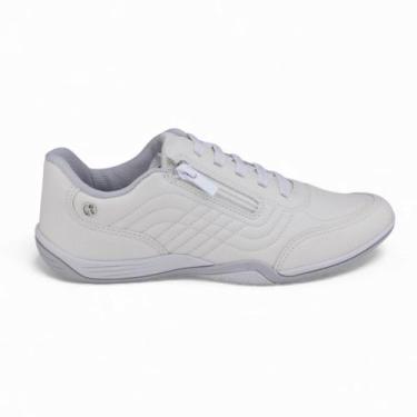 Imagem de Sapatênis Feminino Kolosh Casual com Zíper, 36, Branco