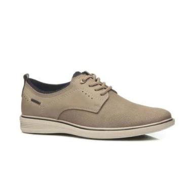 Imagem de Sapato Masculino Esporte Fino Pegada Areia, Areia, 39