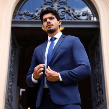 Imagem de Terno Microfibra Slim Fit Marca D'água - Chumbo - Via do Terno, 60, Ch