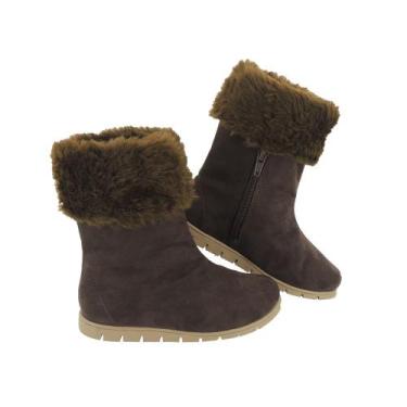Imagem de Bota Infantil com Pelo 100% Lã Forrada Neve Inverno Conforto A211 - LB
