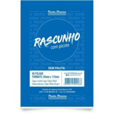 Imagem de Kit 10 Bloco Rascunho com Picote 80x115mm 80Fls Pauta Branca