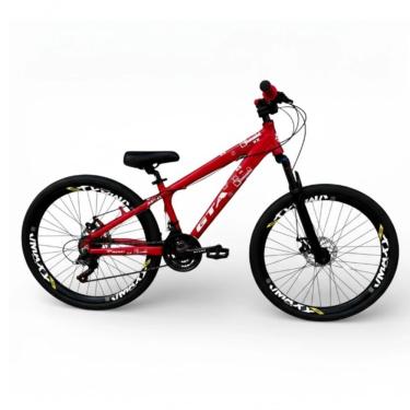 Imagem de Bicicleta Mountain Bike Rebel Aro 26 Quadro Alumínio 21 Marchas Freio a Disco Vermelho Gta