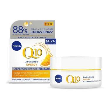 Imagem de Creme Facial Antissinais Dia Nivea Q10 Energy Vitamina C FPS 15 50g