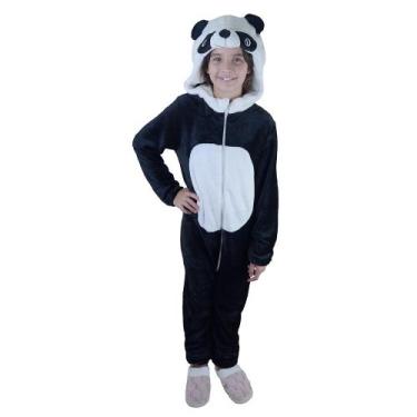 Imagem de Macacão Infantil Danka Panda Preto - 0120147, Preto, 08