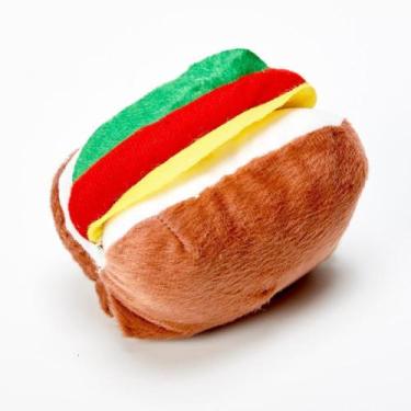 Imagem de Brinquedo Pet Caes Pelucia Hamburguer Com Apito - CHALESCO