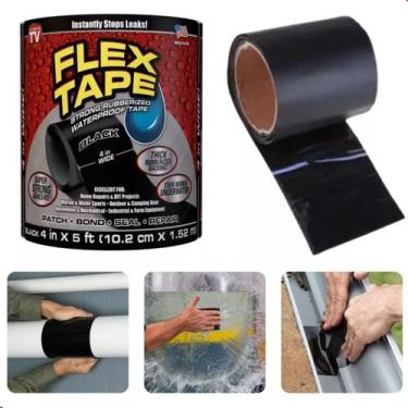 Imagem de Fita Adesiva Ultra Resistente À Água Veda Cano Tubos Furos - Comercial