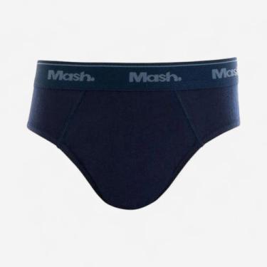 Imagem de Cueca Slip Mash Algodão Lisa Infantil Marinho, Marinho, M