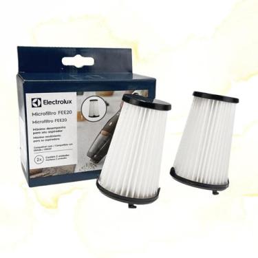Imagem de Kit 2 Filtros Aspirador Electrolux Ergorapido ERG26 ERG27 Original FEE