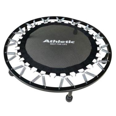 Imagem de Mini Cama Elástica Jump Profissional Athletic 150kg 30 Molas Preto par