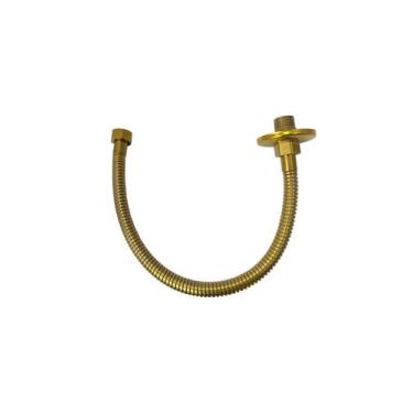 Imagem de Flexivel Engate Mangueira Para Ducha Com Derivação 40cm Dourado - Same