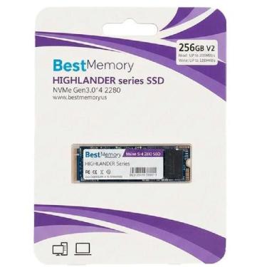 Imagem de Ssd Best Memory Nvme 256Gb Pcie 3.0 Highlander Series Btpci-256