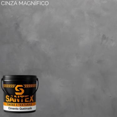 Imagem de Decora Efeito Cimento Rústico 5kg/1kg Cinza Chumbo Cimento Queimado Co