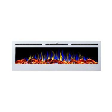 Imagem de Lareira Elétrica de Embutir Chaleur Glass 55 Polegadas 1500W com Contr