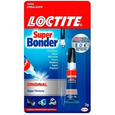 Imagem de Cola Super Bonder 3g Henkel Precisão Porcelana Couro Papel