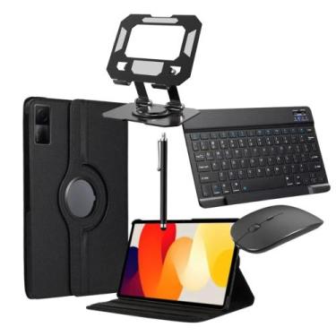 Imagem de Kit Capa + Teclado e Mouse + Caneta Com Suporte Para Tablet Redmi Pad 