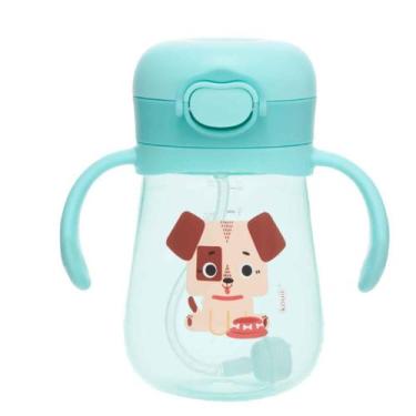 Imagem de Copo Infantil com Alça Canudo Silicone Treinamento Antivazamento Kouii