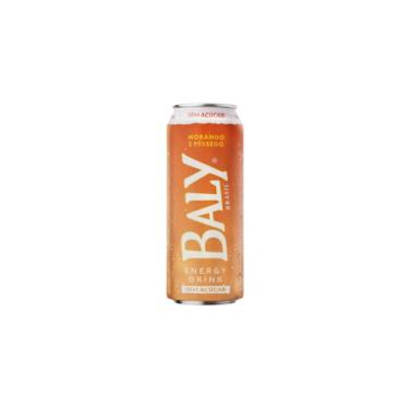 Imagem de Energético Baly Morango e Pêssego Sem Açúcar 473ml – Energia Frutada e Leve