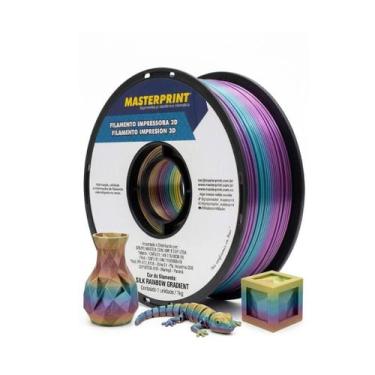 Imagem de Mp-filamento 3d - pla silk rainbow - 1kg (1.75mm) der 4 - MASTERPRINT