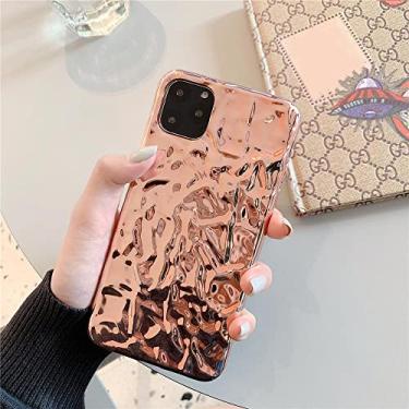 Imagem de Capa de telefone de folha de ouro de prata de luxo 3d para iphone 11 12 13 mini pro xs max xr x 6s 7 8 plus se 20 glitter tampa traseira, ouro champanhe, para i7plus i8plus