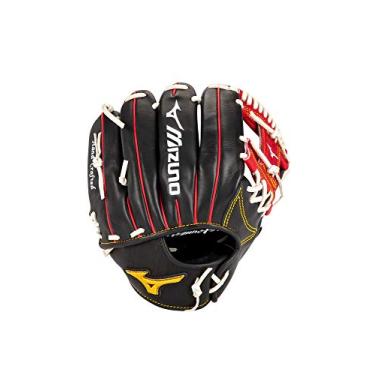 Imagem de Mizuno Luva de beisebol GMP2MC-600R Pro Michael Chavis 29,8 cm, arremesso para mão direita, PRETO-VERMELHO