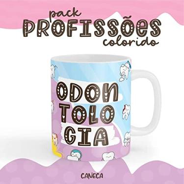 Imagem de Caneca Cerâmica Color Profissão Odontologia