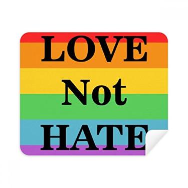 Imagem de Pano de limpeza Transgênero Bisexuals Love Not Hate LGBT 2 peças de tecido de camurça