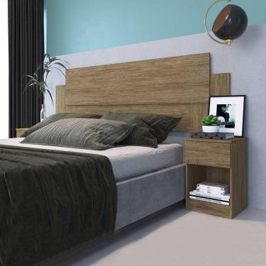 Imagem de Cabeceira Com 2 Mesa de Cabeceira Ca20 Wood