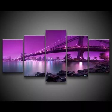 Imagem de Quadro Decorativo 129x63 Sala Quarto Ponte São Francisco 1