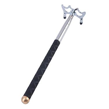 Imagem de segolike Ponte de taco de bilhar portátil ponte comprimento da cabeça estende-se em aço inoxidável telescópica para de bilhar acessórios de treinamento, Cabeça baixa