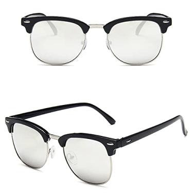 Imagem de Sunglasses Women Popular Retro Men Summer Style Sun Glasses,11 Black,Silver,china