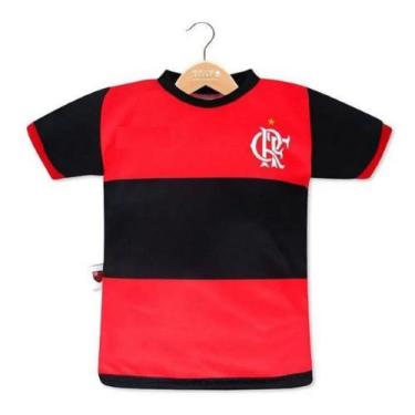 Imagem de Camisa Flamengo Infantil Oficial Listrado Vermelho E Preto - Revedor
