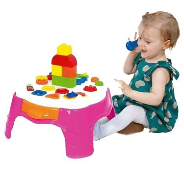 Imagem de Mesinha com Atividades - Mesa de Atividades - Play Time - Rosa - Cotiplás