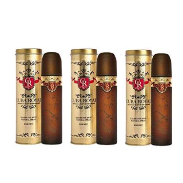 Imagem de 3 Perfumes Cuba Royal 100 ml - Lacrado - Selo ADIPEC