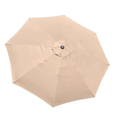 Imagem de BELLRINO COBERTURA DE REposição Forte e Grosso guarda-chuva dossel para 9 pés 8 caneladas (somente dossel) (café claro)