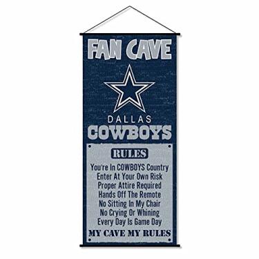 Imagem de WinCraft Dallas Cowboys Man Cave Fan Banner Wall Door Scroll