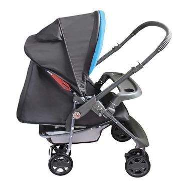 Imagem de Carrinho de bebê Topázio para passeio reclinável com 5 posições, cabo reversível - Hércules