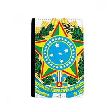 Imagem de Porta-passaporte Brisil National Emblem Country Notecase Burse Carteira Capa Cartão, Multicolor