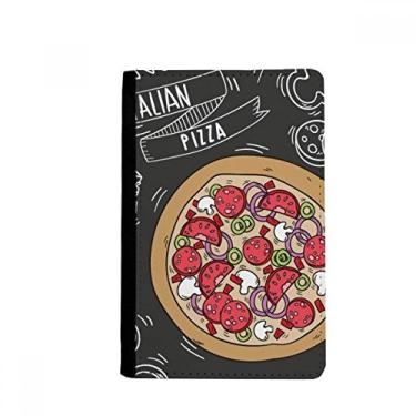Imagem de Porta-passaporte com padrão de dieta aduaneira italiana notecase burse capa carteira porta-cartão, Multicolor