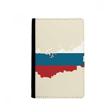Imagem de Porta-passaporte Ilustração Nacional Falg Mapa da Rússia Notecase Burse Carteira Capa Cartão Bolsa, Multicolor