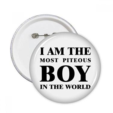 Imagem de Broche redondo I Am The Piteous Boy Emblema de decoração 5 peças