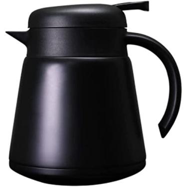 Imagem de REJOON Percolator Pote de café de aço inoxidável de camada dupla de café Pote de café Pote de partição a vácuo (Cor: Preto)