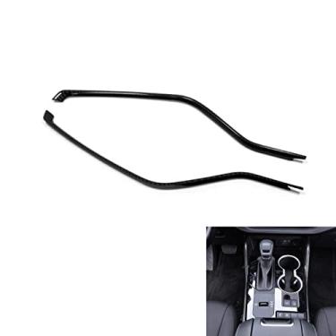 Imagem de Xodouhi Para Toyota Highlander 2020 2021 2022 Estilo Fibra de Carbono Acabamento Interior do Carro Decoração de Interior do Carro