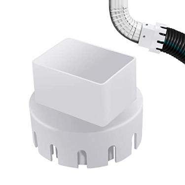 Imagem de Adaptador de cano de esgoto - Downspout para drenar o tubo Tile Adapter - Conector de bica descendente para calhas de água de 2 pol. x 3 pol./3 pol. x 4 pol. Sritob