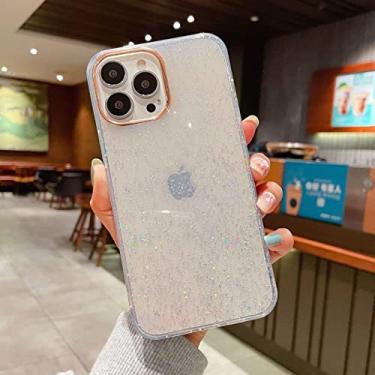Imagem de Capas para iPhone 14 13 12 11 Pro Max Mini X XS XR 7 8 14 Plus Caixa protetora de folha de ouro, transparente, para iPhone 8 Plus