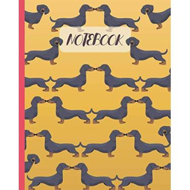 Imagem de Caderno: Beijo de dachshunds preto e marrom fofo - Caderno pautado, diário, trilha, registro e diário - ideia de presente para meninos meninas adolescentes homens mulheres (20 x 25 cm 120 páginas)