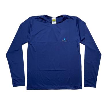 Imagem de Camiseta com Proteção uv + Mar&Cia Adulto - Azul Marinho
