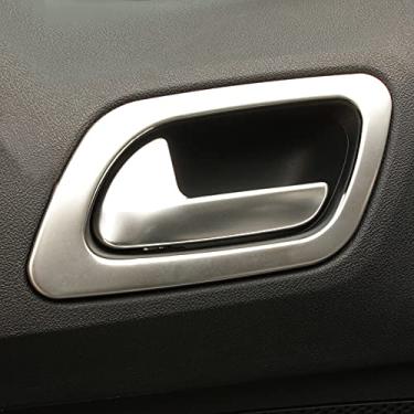 Imagem de JIERS Para Citroen C4 2016, aço inoxidável para maçaneta da porta interna, decoração da tigela, acessórios de estilo de carro