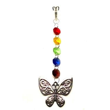 Imagem de Enfeite Charmoso por Dragons Butterfly Suncatcher cristais de vidro com janela de arco-íris ou ornamento de jardim com ventosa de janela
