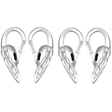 Imagem de Gancho Clip Orelha Silicone Ear Hook Fone AirPods AirPods 1 e 2 (Transparente (incolor) ** 1 Par **)